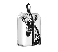 Black and White Giraffe Shoe Bag for Travel-Waterproof Shoe Organiser for Suitcase, 3 in 1 Storage Pouch for Gym Trainers