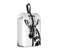 Black and White Giraffe Water Resistant Travel Shoe Bag with Handle for Suitcase Sneakers Boots Gym 1 PC