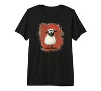 Black and White Goggle Eye Sheep Premium T-Shirt