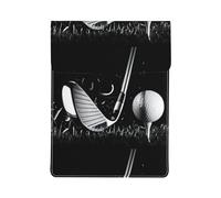Black And White Golf Premium Leather Laptop Sleeve â€“ Stylish 13 Inch Macbook Case With Full-Print Design For 2018 And Newer Models