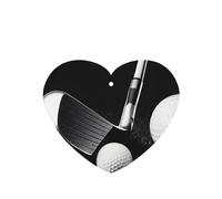 (Black and White Golf) Printed Paper Car Air Freshener Lavender Scented Hanging Odor Remover 10/40/100 Pcs for Vehicle Home Closet Wardrobe - Heart Shape