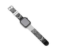 Black And White Highland Cow Smartwatch Band Replacement Watch Strap | Compatible with iWatch Comfort Silicone Wristbands