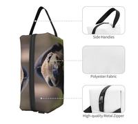 Black and White Honey Badger Print Toiletry Bag for Men Travel Toiletry Bag, Spacious Capacity Cosmetic Bag for Women