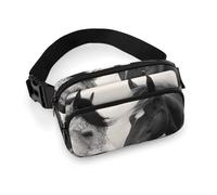 Black And White Horses Fanny Pack with Multiple Pockets, Personalized Waist Bag with Zipper, Multifunctional Bum Bags for Travel, Belt Bag with Adjustable Strap, Crossbody Bags