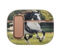 Black And White Horses Printed Case Compatible for Airpods Pro 2 Earbud Cases Earphone Protective Covers