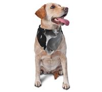 Black and White Horses Running Dog Bandana Pet Scarf Accessories for Small Medium Dogs Cats Photo Prop, Triangle Pet Bandanas Adjustable Puppy Bib Washable Dog Kerchief Puppy Neckerchief