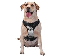 Black And White Husky Portrait No Pull Dog Harness Adjustable Reflective Oxford Easy Control Medium Large Dog Harness