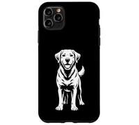 Black and White Labrador Retriever Vector Dog Portrait Art Case for iPhone 11 Pro Max