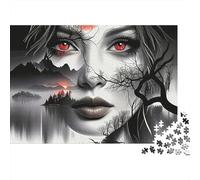 Black and White Landscape Jigsaw Puzzle for Adults 1000 Pieces Puzzle Game Dead Tree Relaxing Home Decor Family Activity 70x50cm/1000pcs