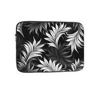 Black and White Laptop Sleeve Bag 15 Inch, Waterproof Shockproof Laptop Case Bag Computer Skin Bags Lightweight Tablet Carrying Case