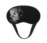 Black and White Leopard, Full Eye Covers Light Blocking Eye Masks Blackout Sleep Eye Muffs