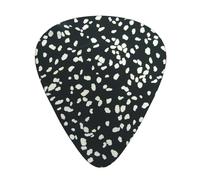Black And White Leopard Multifaceted Guitar Pick - Clear Sound, And Durability For Individualized Music Experiences.