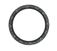 Black And White Leopard Print Fashionable Steering Wheel Cover Cars Trucks Non-Slip Comfort Driving Year-Round
