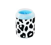 Black and White Leopard Print Minimalism Portable Pet Foot Paws Washer Soft Silicone Bristles Pets Grooming Supplies for Small Medium Dogs & Cat Breeds