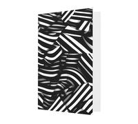 Black And White Lines Greeting Card, 4x6 Inches, Heart-Shaped Envelope Packaging, &Suitable For All Occasions.