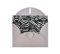 Black And White Lines Horizontal Holiday Card With Gray Heart Shaped Envelope And Write Various Holiday Greetings
