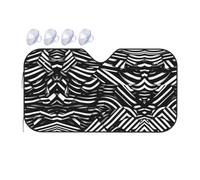 Black and White Lines It is a car Windshield Sun Visor, which Does not take up Too Much Space and Protects The Environment Inside The car.