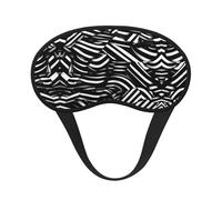 Black and White Lines Sleep Mask Soft Eye MaskBlindfold Eyeshade Smooth Comfortable Eye Cover with