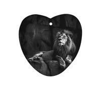 Black And White Lion Car Air Freshener Decorative Hanging Aromatherapy Tablets for Car Trucks Love form