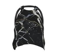Black and White Marble Baby Car Seat Canopy Cover, Multi Use Breathable Nursing Breastfeeding Covers for Mom Soft Stroller Sun Shade Newborn Shower Gift