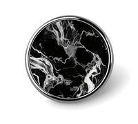 Black and White Marble Blank Round Badges Round Badge DIY Pin Back Buttons Clear Button Pins for Craft Projects Badge Making Accessories