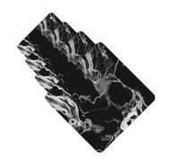 Black and white marble Car Air Fresheners Cards Set of 4 Pieces Personalized Car Fresheners Gifts for Men Women Auto Aromatherapy Tablets Hanging Scented Cards for Wardrobe Bathroom