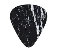 Black And White Marble Guitar Plectrums 12 Pieces For Ukulele Bass Instrument Accessories