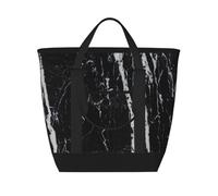 Black And White Marble,Lunch Bags Large Capacity Insulated Tote Bag For Women Men Work Picnic Travel