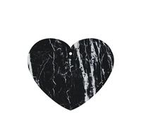 (Black and white marble) Printed Paper Car Air Freshener Lavender Scented Hanging Odor Remover 10/40/100 Pcs for Vehicle Home Closet Wardrobe - Heart Shape