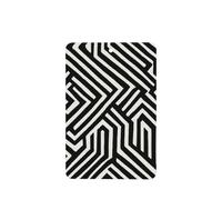 Black And White Maze Minimalist Car Air Fresheners 4 Pcs Hanging Scented Cards Fragrance Scented Cards For Car Aromatherapy Tablets