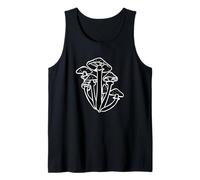 Black and White Mushrooms Fungi Mycologist Costume Mushroom Tank Top