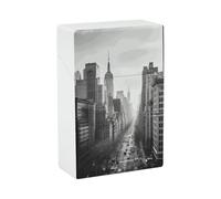 Black and White New York Cigarette Case Portable Novelty Cigarette Packing Box Crush Proof Waterproof Cigarette Box Novelty Gifts for Friend