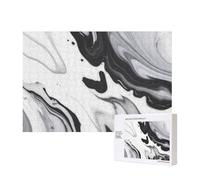 Black And White Paint Mixed,300 Pieces Wooden Jigsaw Family Game Jigsaw Puzzles for Adults Teens Home Decor