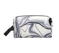 black and white paint mixed print Fashionable Travel Storage Bag, Portable Toiletry Bag Large Capacity Organizer