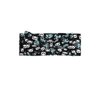 Black and white panda face Baby Headbands for Girls Newborn - Soft Stretchy Adjustable Infant Headband for 0-24 Months