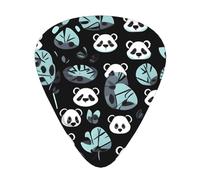 Black And White Panda Face Guitar Picks, Premium Celluloid Picks For Enhanced Playability And Tone.