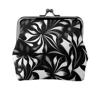 Black and White Patterns Print Versatile Coin Purse Exquisite Mini Wallet Cute Change Pouch for Any Occasion