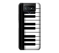 Black and White Piano Keyboard Case Cover For ASUS ZenFone 7 Pro