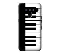 Black and White Piano Keyboard Case Cover For LG V50, LG V50 ThinQ 5G