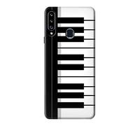 Black and White Piano Keyboard Case Cover For Samsung Galaxy A20s