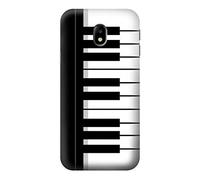 Black and White Piano Keyboard Case Cover For Samsung Galaxy J3 (2017) EU Version