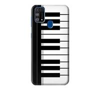 Black and White Piano Keyboard Case Cover For Samsung Galaxy M31