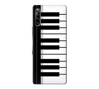Black and White Piano Keyboard Case Cover For Sony Xperia L4