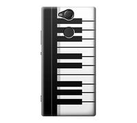 Black and White Piano Keyboard Case Cover For Sony Xperia XA2