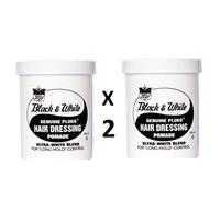 Black and White Pluko Hair Dressing Pomade 200ml **TWIN PACK** by BLACK&WHITE