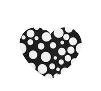 (Black And White Polka Dot) Printed Paper Car Air Freshener Lavender Scented Hanging Odor Remover 10/40/100 Pcs for Vehicle Home Closet Wardrobe - Heart Shape