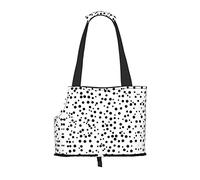 Black and White Polka Dot Printed pet Shoulder Bag, Suitable for Small Dogs and Cats, Shopping and Travel Dual-Purpose Bag