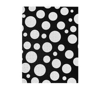 Black and White Polka Dot Printed Wooden Puzzle 500 Piece, Cute Puzzle Game in Plastic Box for Family Entertainment and Brain Training Gifts