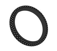 Black and White Polka Dot Steering Wheel Covers Non Slip Neoprene Steering Wheel Protector Universal 15 inch for Women Men
