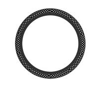 Black And White Polka Dots Print Elastic Steering Wheel Cover - All Over Printed, High-Grade Chloroprene Rubber - Non-Slip, Durable, Eco-Friendly Wheel